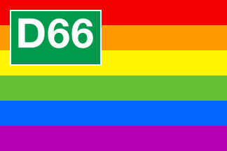 [Democrats '66 flag]